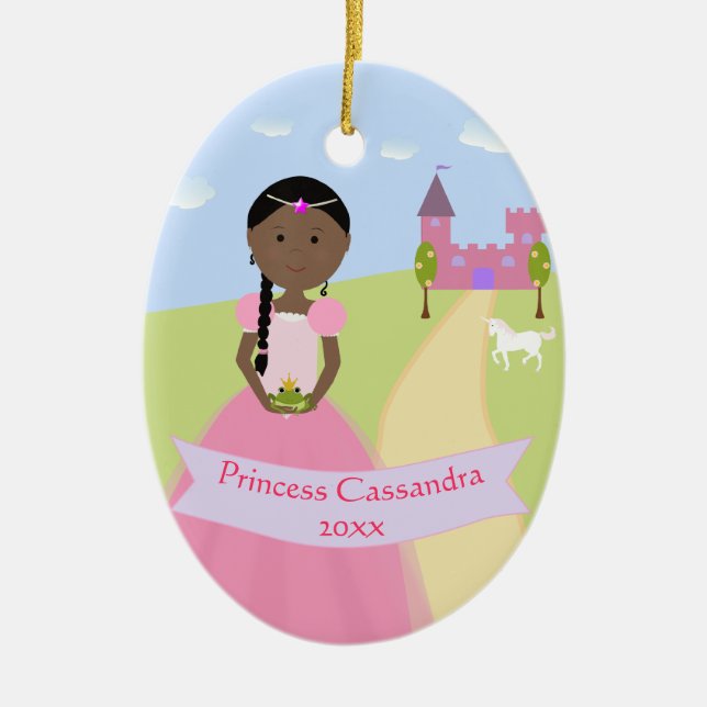 Personalised Two Sided Princess Ornament (Front)