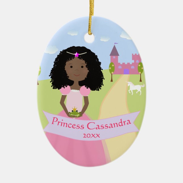 Personalised Two Sided Princess Ornament (Front)