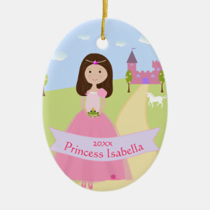 Personalised Two Sided Princess Ornament
