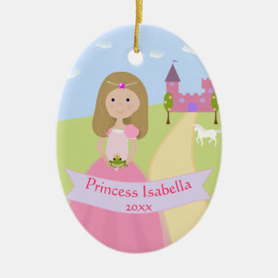Personalised Two Sided Princess Ornament