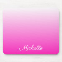 Personalised two-tone gradient ombre hot pink