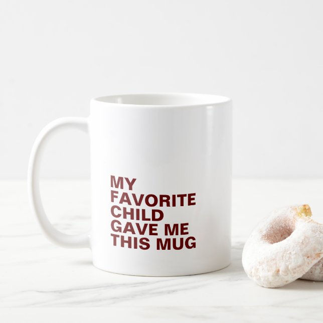 Personalised Typography Mug with Initial  (With Donut)