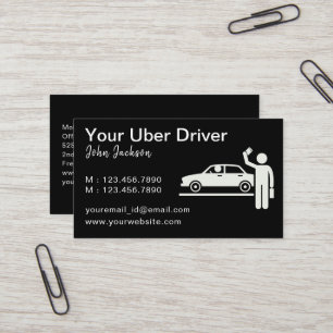  Personalised Uber Driver QR Code  Business Card