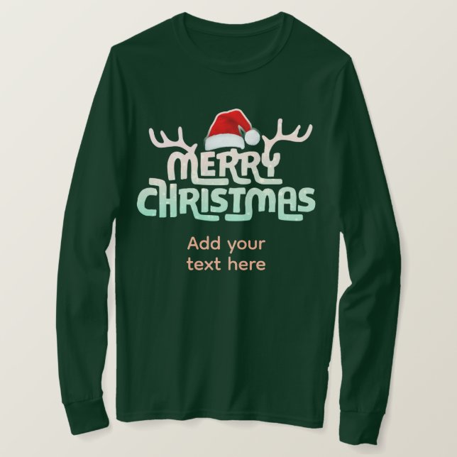 Personalised Ugly Christmas T-Shirts (Design Front)