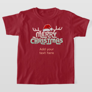Personalised Ugly Christmas Tee Shirts for Kids