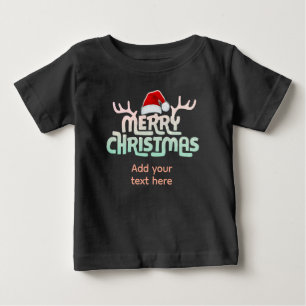 Personalised Ugly Christmas Toddler Baby Tee Shirt