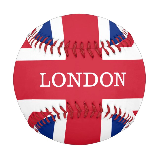 Personalised UK United Kingdom Union Jack Flag Baseball (Front)