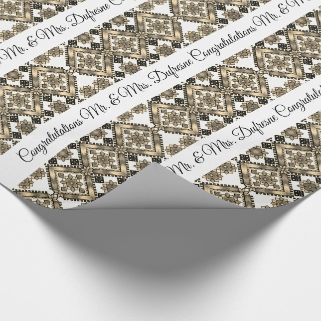 Personalised Ukrainian Art Multi Occasion Wrapping Paper (Corner)