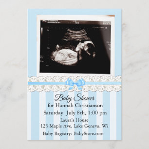 Personalised Ultrasound Baby Shower Invitations