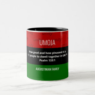 Personalised UMOJA Unity Kwanzaa Two-Tone Coffee Mug