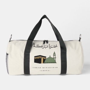 Personalised Umrah Mubarak Duffle Bag
