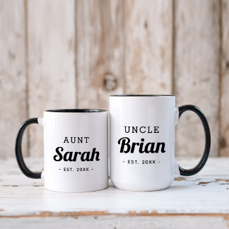 Personalised Uncle Monogram Mug
