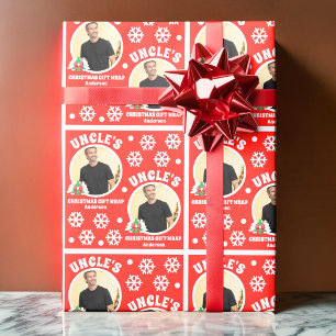 Personalised Uncle's Photo Christmas Gift Wrap