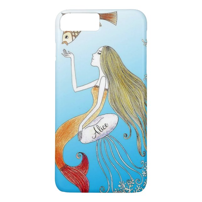 Personalised under the sea beautiful mermaid Case-Mate iPhone case (Back)