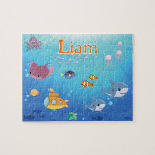 Personalised Under The Sea Child Name Puzzle