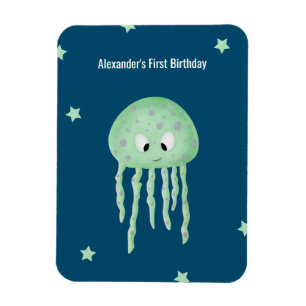 Personalised Under the Sea First Birthday Favour Magnet