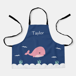 Personalised Under the Sea Whale Kids Apron
