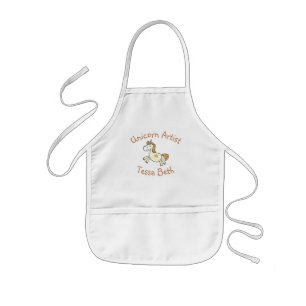 Personalised Unicorn Artist Kids Apron