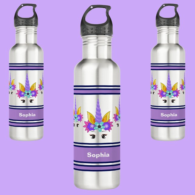Personalised Unicorn Back To School   710 Ml Water Bottle (Creator Uploaded)