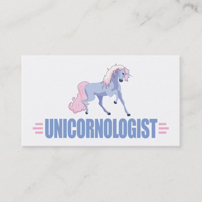 Personalised Unicorn Business Card (Front)