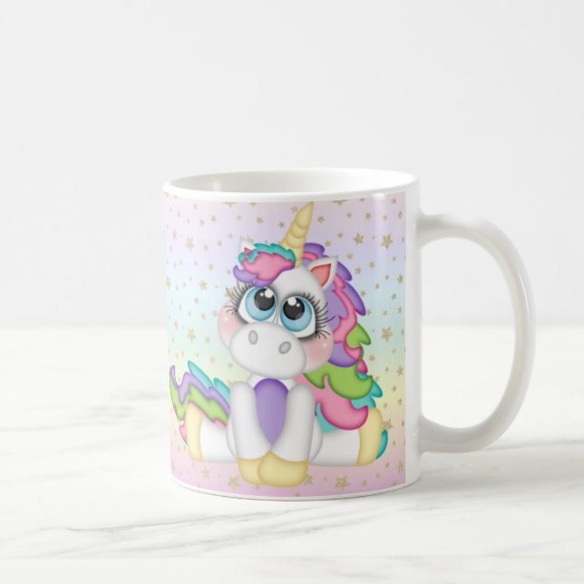 Personalised Unicorn Coffee Mug (Right)