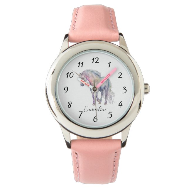 Personalised Unicorn Kid's Watch (Front)