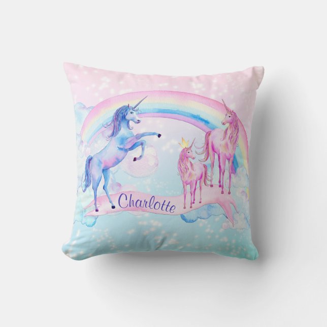 Personalised Unicorn Pillow (Front)
