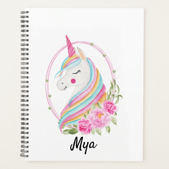 Personalised Unicorn Planner (Front)
