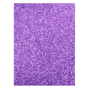 Personalised Unicorn Purple Glitter Tablecloth