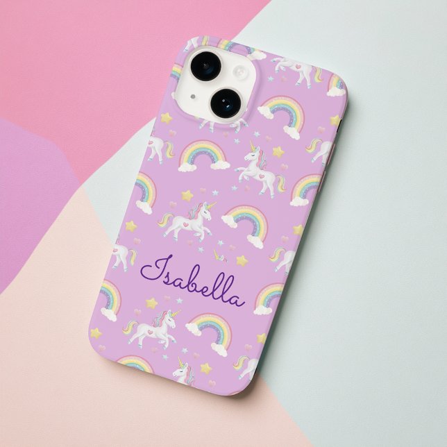 Personalised Unicorn Rainbow Sparkle iPhone Case (Creator Uploaded)