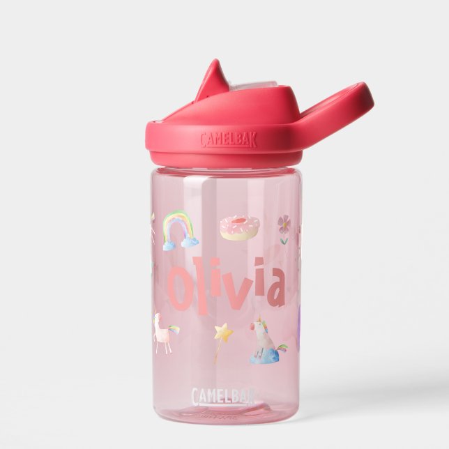 Personalised Unicorn Water Bottle (Left)