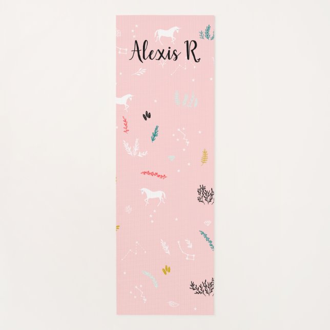 Personalised Unicorn Yoga Mat (Front)