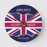 Personalised .Union Flag Wall Mounted Time Keeper