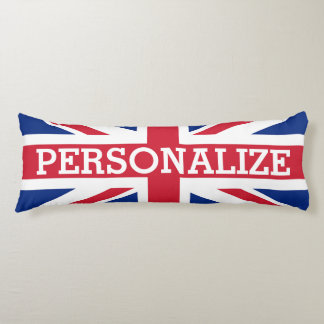 Personalised Union Jack Flag Body Cushion