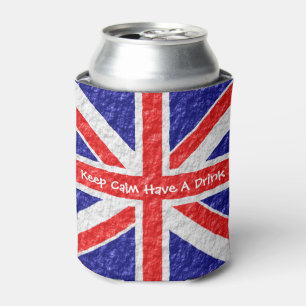 Personalised Union Jack Flag Design Can Cooler