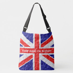 Personalised Union Jack Flag Design Crossbody Bag