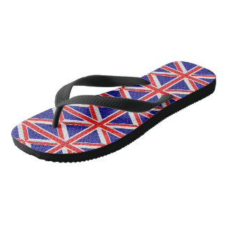 Personalised Union Jack Flag Design Flip Flops