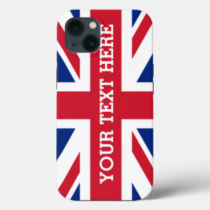 Personalised Union Jack Flag iPhone 13 Case