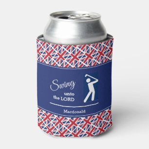 Personalised UNION JACK Golf Can Cooler