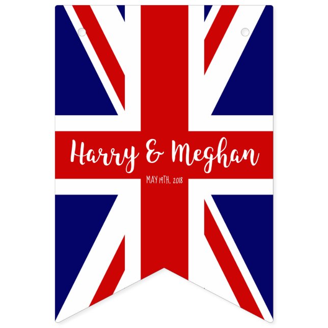 Personalised Union Jack | Royal Wedding Bunting (First Flag)