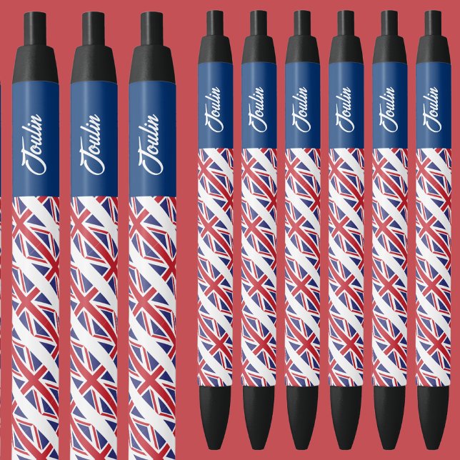 Personalised United Kingdom Flag                 Black Ink Pen (Creator Uploaded)