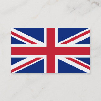 Personalised United Kingdom flag Business Card
