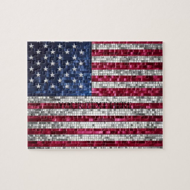 Personalised United Kingdom Flag Jigsaw Puzzle  (Horizontal)