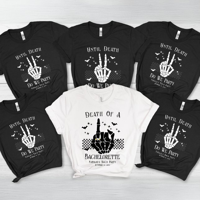Personalised Until Death Bachelorette Bridal Party Tri-Blend Shirt (Creator Uploaded)