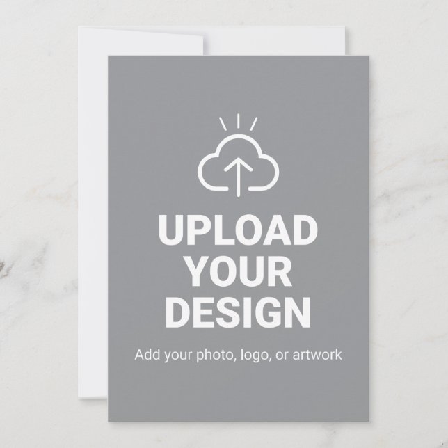 Personalised Upload Your Design Announcement (Front)