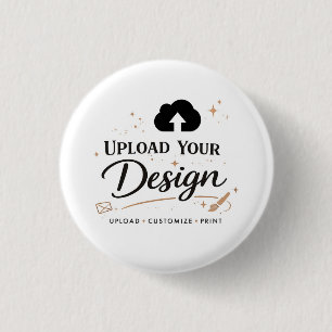 Personalised Upload Your Design Logo 3 Cm Round Badge