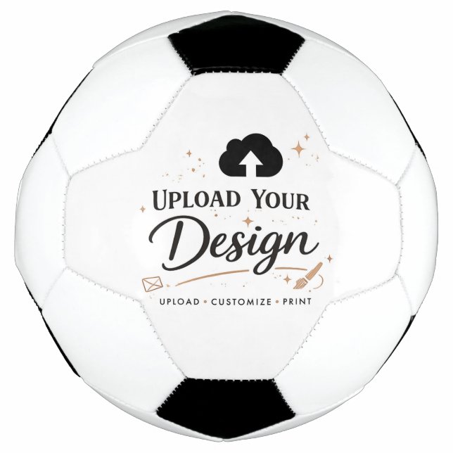 Personalised Upload Your Design Logo Football (Front)