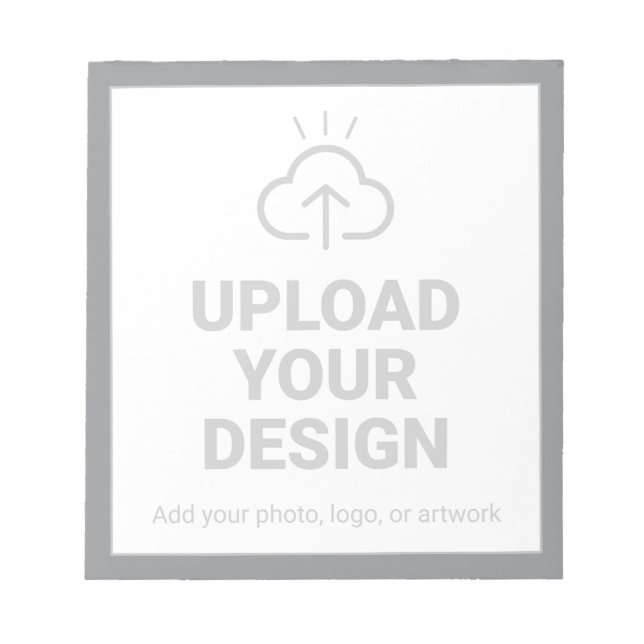 Personalised Upload Your Design Notepad (Front)