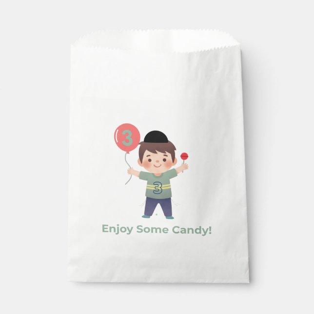 Personalised Upsherin Boy Favour Bags/Pekalach Bags (Front)