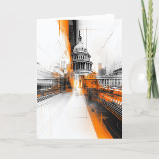Personalised US Capitol Washington DC card